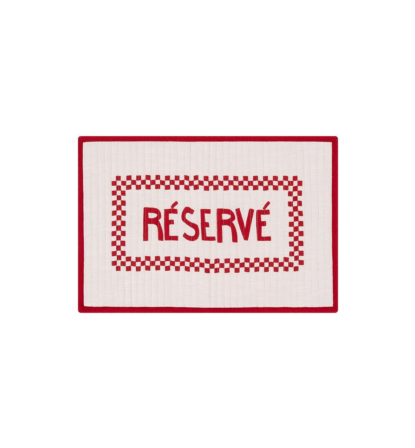 Résérve dækkeserviet - Rød